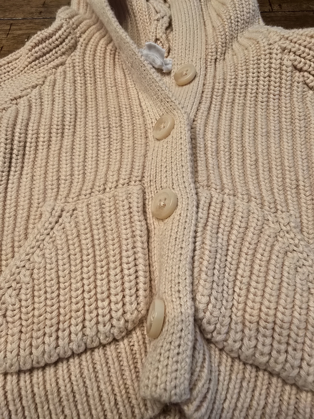 Jamie Kay Peach Knit Hooded Cardigan with Ear Detail - Picture 8 of 10